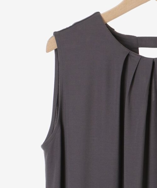 le.coeur blanc / ルクールブラン ロング・マキシ丈ワンピース | スムースポンチノースリーブワンピース | 詳細15