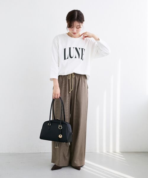 le.coeur blanc / ルクールブラン Tシャツ | 《手洗い可能》LUNEロゴTEE | 詳細10