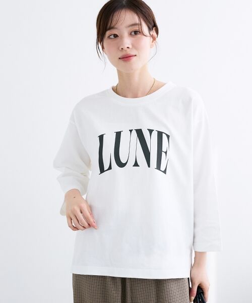 le.coeur blanc / ルクールブラン Tシャツ | 《手洗い可能》LUNEロゴTEE | 詳細2