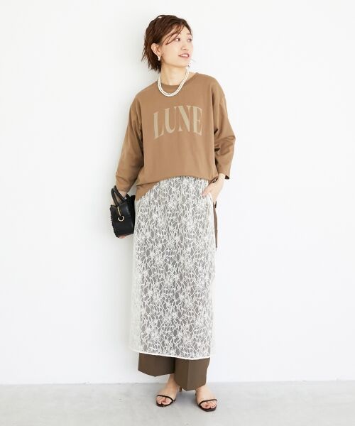 le.coeur blanc / ルクールブラン Tシャツ | 《手洗い可能》LUNEロゴTEE | 詳細29