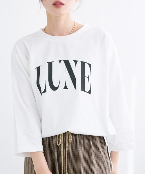 le.coeur blanc / ルクールブラン Tシャツ | 《手洗い可能》LUNEロゴTEE | 詳細5