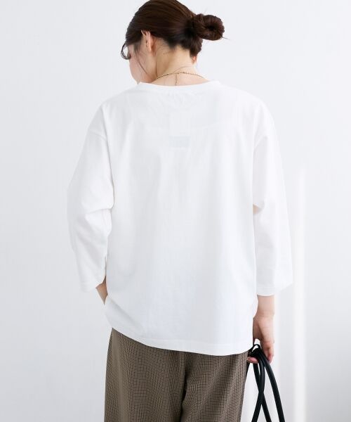 le.coeur blanc / ルクールブラン Tシャツ | 《手洗い可能》LUNEロゴTEE | 詳細7