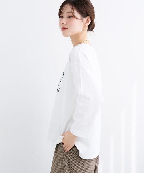 le.coeur blanc / ルクールブラン Tシャツ | 《手洗い可能》LUNEロゴTEE | 詳細8