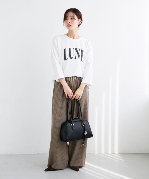 le.coeur blanc / ルクールブラン Tシャツ | 《手洗い可能》LUNEロゴTEE | 詳細9