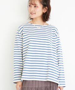 le.coeur blanc / ルクールブラン Tシャツ | 《手洗い可能》バスクボーダーロンT