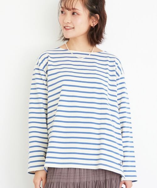 le.coeur blanc / ルクールブラン Tシャツ | 《手洗い可能》バスクボーダーロンT | 詳細21