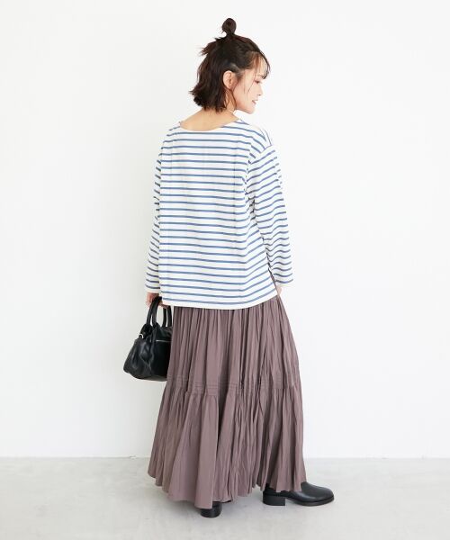 le.coeur blanc / ルクールブラン Tシャツ | 《手洗い可能》バスクボーダーロンT | 詳細27