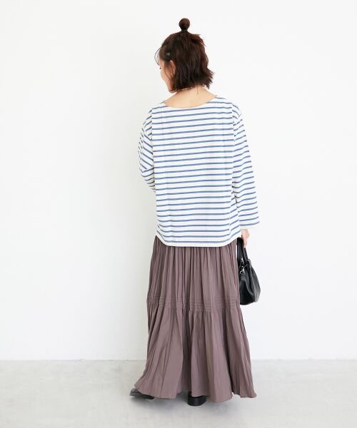 le.coeur blanc / ルクールブラン Tシャツ | 《手洗い可能》バスクボーダーロンT | 詳細28