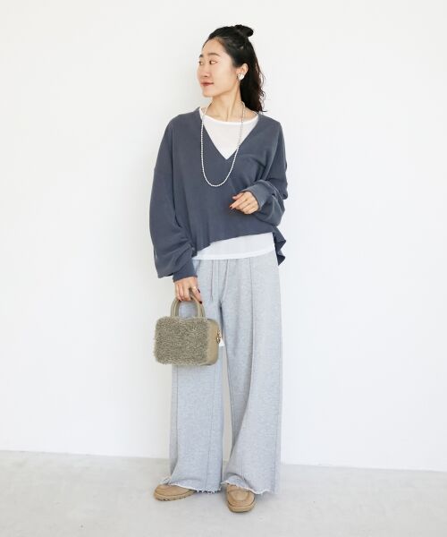 le.coeur blanc / ルクールブラン カットソー | ヴィンテージ裏毛ショートプルオーバー | 詳細1