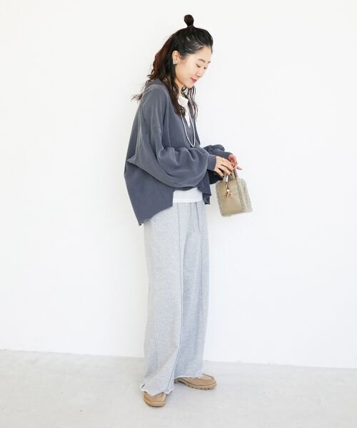 le.coeur blanc / ルクールブラン カットソー | ヴィンテージ裏毛ショートプルオーバー | 詳細10