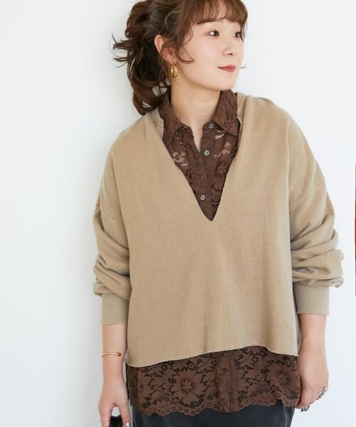 le.coeur blanc / ルクールブラン カットソー | ヴィンテージ裏毛ショートプルオーバー | 詳細18