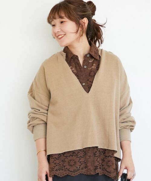 le.coeur blanc / ルクールブラン カットソー | ヴィンテージ裏毛ショートプルオーバー | 詳細21