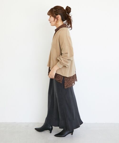 le.coeur blanc / ルクールブラン カットソー | ヴィンテージ裏毛ショートプルオーバー | 詳細23