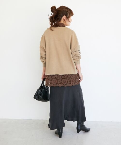 le.coeur blanc / ルクールブラン カットソー | ヴィンテージ裏毛ショートプルオーバー | 詳細24