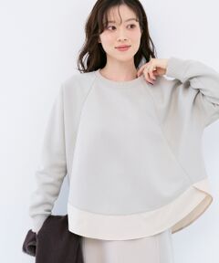 le.coeur blanc / ルクールブラン カットソー | ボンディングラグラン切替プルオーバー