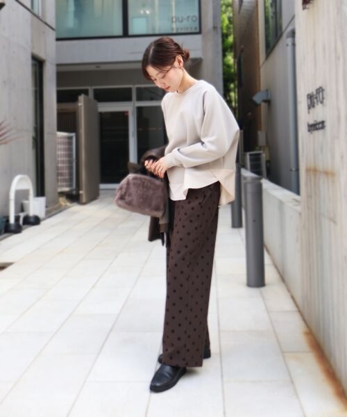 le.coeur blanc / ルクールブラン カットソー | ボンディングラグラン切替プルオーバー | 詳細11