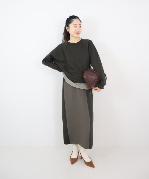 le.coeur blanc / ルクールブラン カットソー | ボンディングラグラン切替プルオーバー | 詳細16