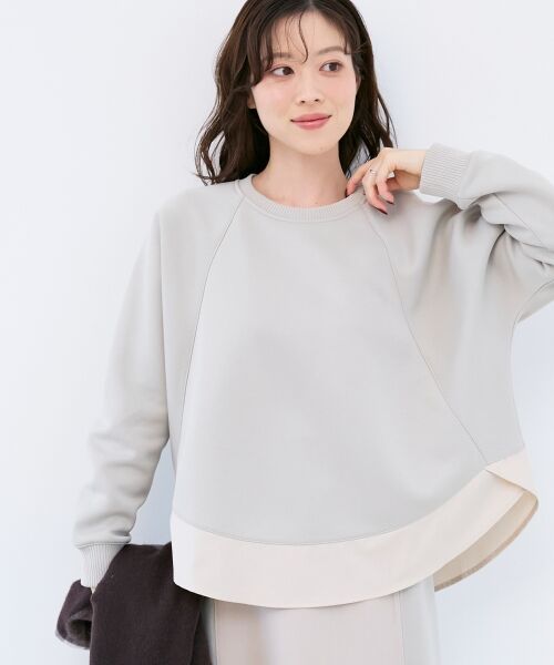 le.coeur blanc / ルクールブラン カットソー | ボンディングラグラン切替プルオーバー | 詳細3