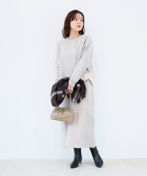 le.coeur blanc / ルクールブラン カットソー | ボンディングラグラン切替プルオーバー | 詳細9