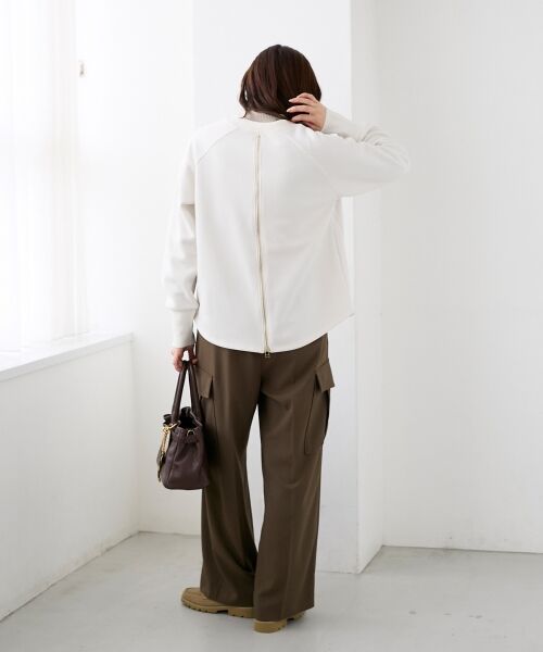 le.coeur blanc / ルクールブラン カットソー | バックジップボンディングトップス | 詳細12