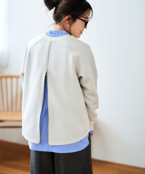 le.coeur blanc / ルクールブラン カットソー | バックジップボンディングトップス | 詳細13