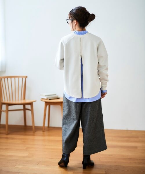 le.coeur blanc / ルクールブラン カットソー | バックジップボンディングトップス | 詳細16