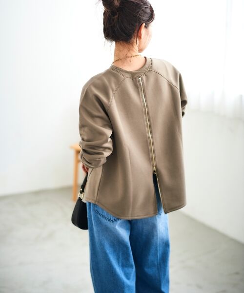 le.coeur blanc / ルクールブラン カットソー | バックジップボンディングトップス | 詳細22