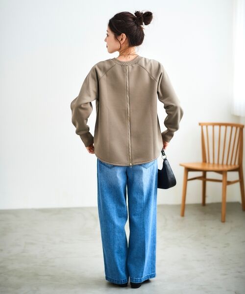 le.coeur blanc / ルクールブラン カットソー | バックジップボンディングトップス | 詳細29