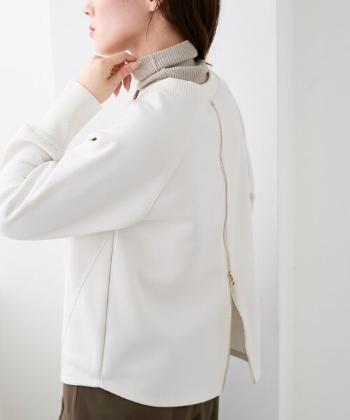 le.coeur blanc / ルクールブラン カットソー | バックジップボンディングトップス | 詳細4