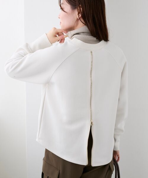 le.coeur blanc / ルクールブラン カットソー | バックジップボンディングトップス | 詳細5