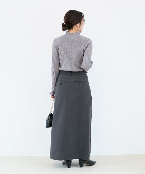 le.coeur blanc / ルクールブラン ニット・セーター | 《手洗い可能》シアーフリルリブニット | 詳細26