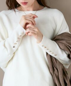 le.coeur blanc / ルクールブラン ニット・セーター | ジュエリーボタンスリーブニット