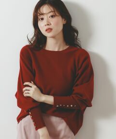 le.coeur blanc / ルクールブラン ニット・セーター | ジュエリーボタンスリーブニット