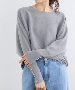 le.coeur blanc / ルクールブラン ニット・セーター | ジュエリーボタンスリーブニット