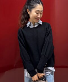 le.coeur blanc / ルクールブラン ニット・セーター | ジュエリーボタンスリーブニット