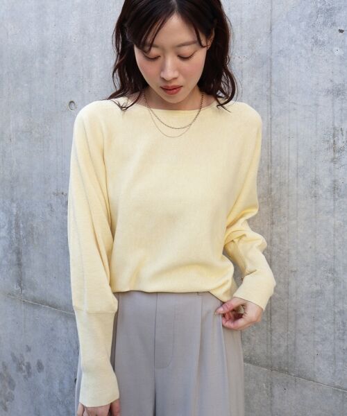 le.coeur blanc / ルクールブラン ニット・セーター | 《手洗い可能》ジュエリーボタンスリーブニット | 詳細13