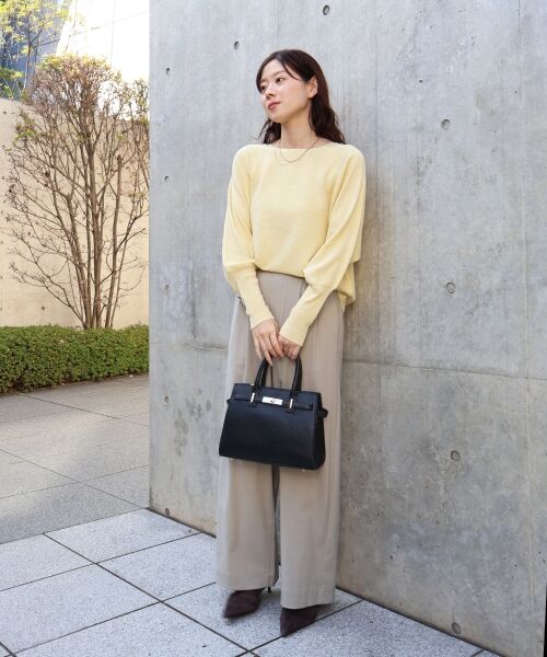 le.coeur blanc / ルクールブラン ニット・セーター | 《手洗い可能》ジュエリーボタンスリーブニット | 詳細17