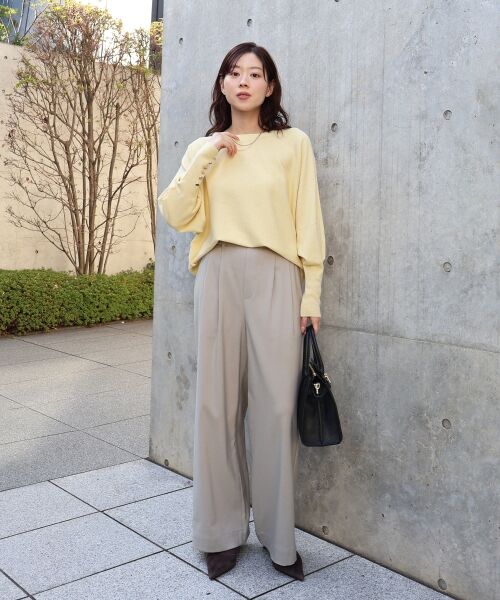 le.coeur blanc / ルクールブラン ニット・セーター | 《手洗い可能》ジュエリーボタンスリーブニット | 詳細22