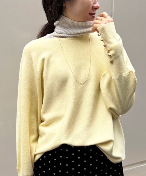 le.coeur blanc / ルクールブラン ニット・セーター | 《手洗い可能》ジュエリーボタンスリーブニット | 詳細23