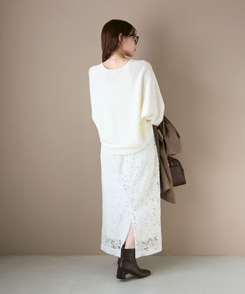 le.coeur blanc / ルクールブラン ニット・セーター | 《手洗い可能》ジュエリーボタンスリーブニット | 詳細9
