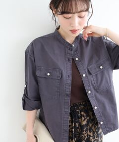 le.coeur blanc / ルクールブラン シャツ・ブラウス | スタンドネックパールボタンシャツ