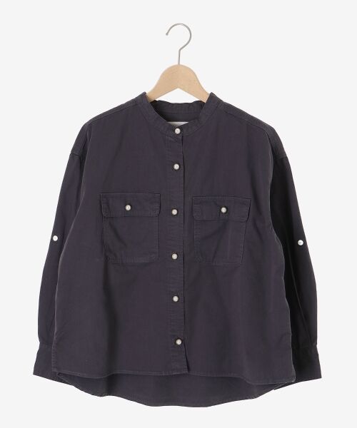 le.coeur blanc / ルクールブラン シャツ・ブラウス | スタンドネックパールボタンシャツ | 詳細1