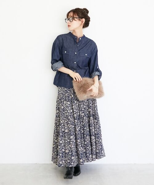 le.coeur blanc / ルクールブラン シャツ・ブラウス | スタンドネックパールボタンシャツ | 詳細26