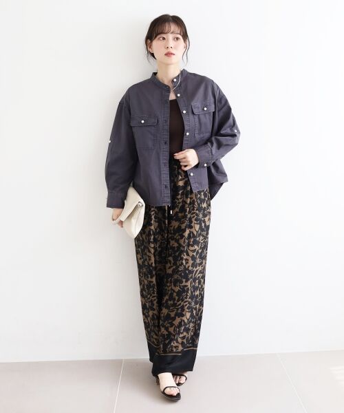 le.coeur blanc / ルクールブラン シャツ・ブラウス | スタンドネックパールボタンシャツ | 詳細7