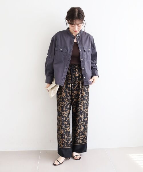 le.coeur blanc / ルクールブラン シャツ・ブラウス | スタンドネックパールボタンシャツ | 詳細8