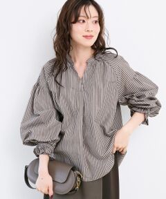 le.coeur blanc / ルクールブラン シャツ・ブラウス | シャーリングネックブラウス