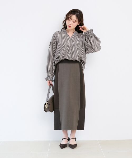 le.coeur blanc / ルクールブラン シャツ・ブラウス | シャーリングネックブラウス | 詳細10