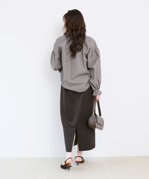 le.coeur blanc / ルクールブラン シャツ・ブラウス | シャーリングネックブラウス | 詳細12