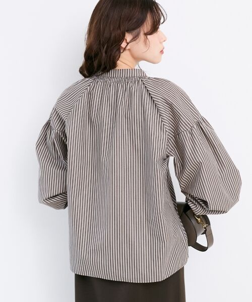 le.coeur blanc / ルクールブラン シャツ・ブラウス | シャーリングネックブラウス | 詳細6