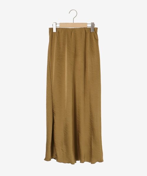 le.coeur blanc / ルクールブラン ロング・マキシ丈スカート | 《手洗い可能》マットサテンナロースカート | 詳細1